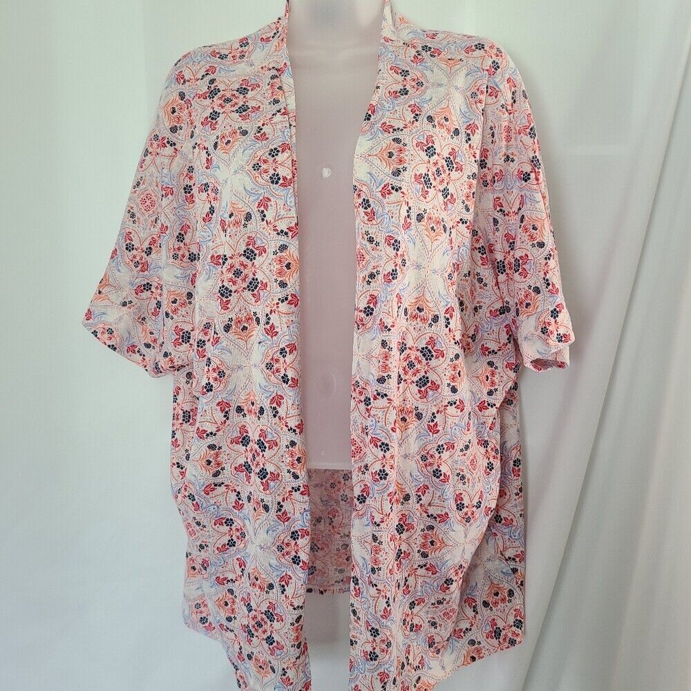 Torrid Floral Dolman‎ Textured Cardigan sz 2x